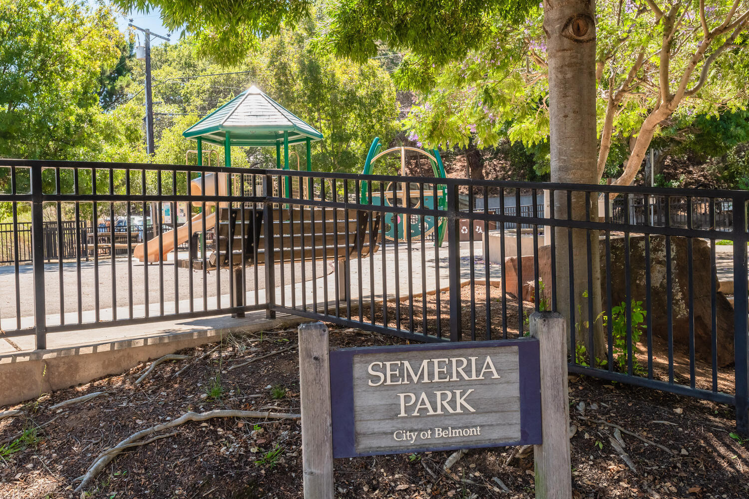 Semeria Park in the Belmont Country Club area in Belmont