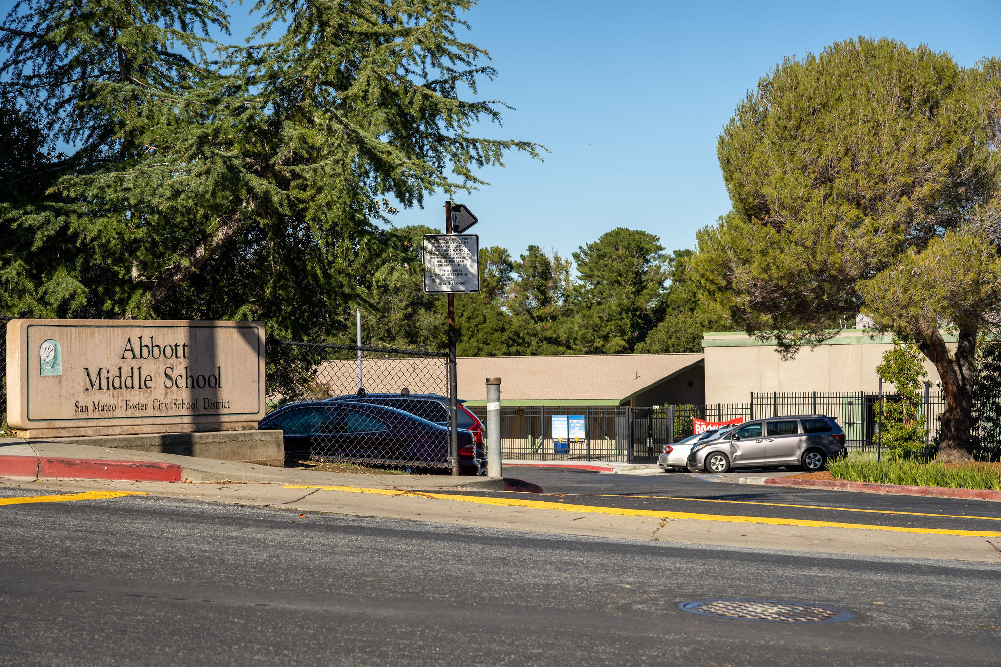 Abbott Middle School  in the San Mateo Knolls area in San Mateo