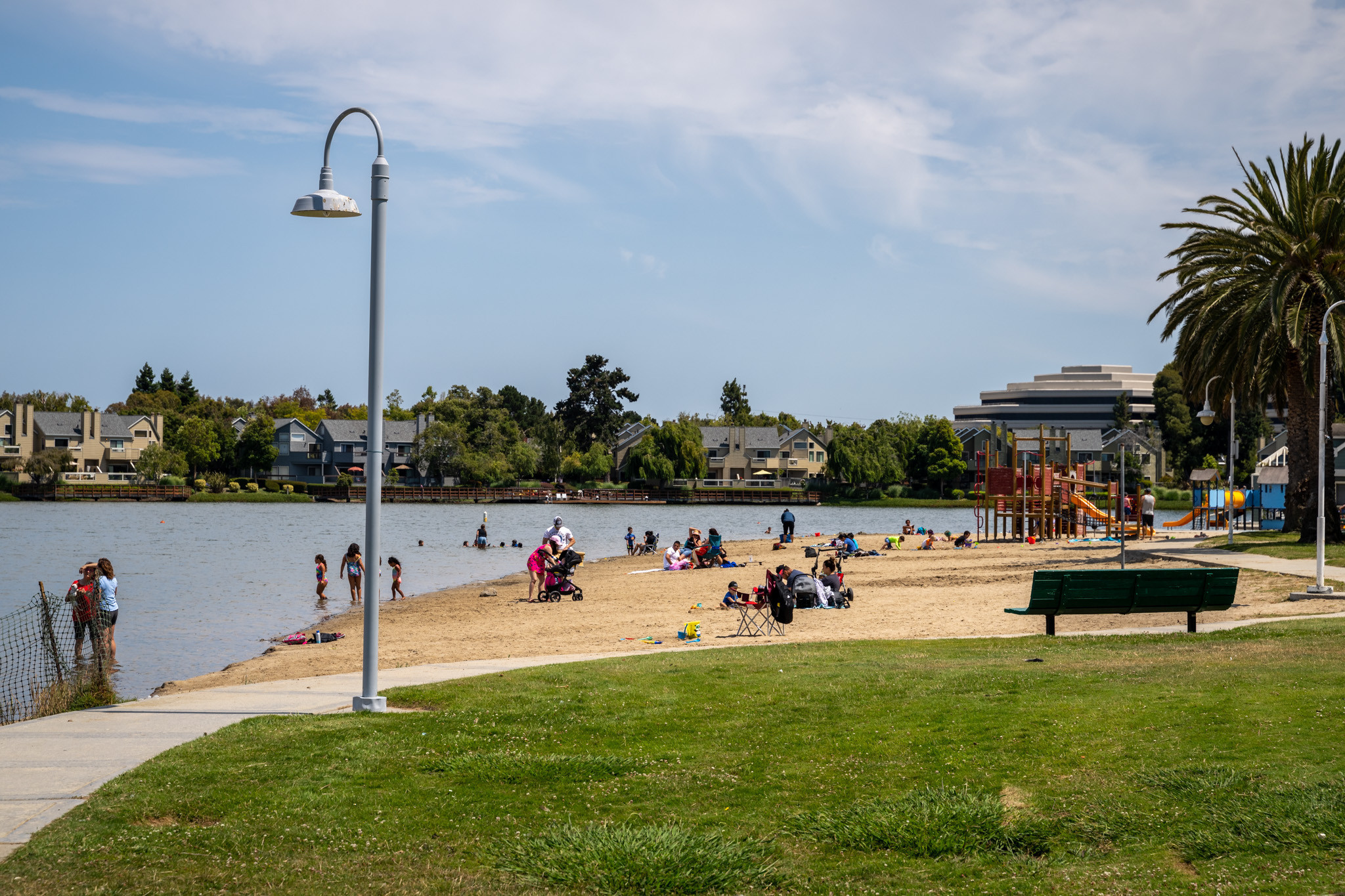 Beach front view  in the Parkside area in San Mateo