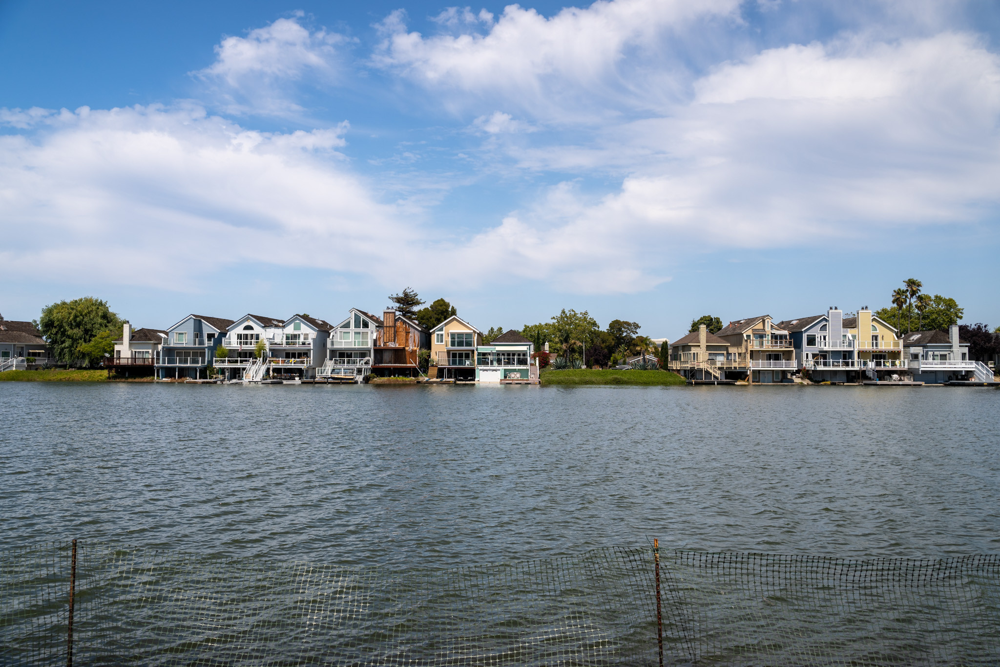 Two story homes on water  in the Parkside area in San Mateo