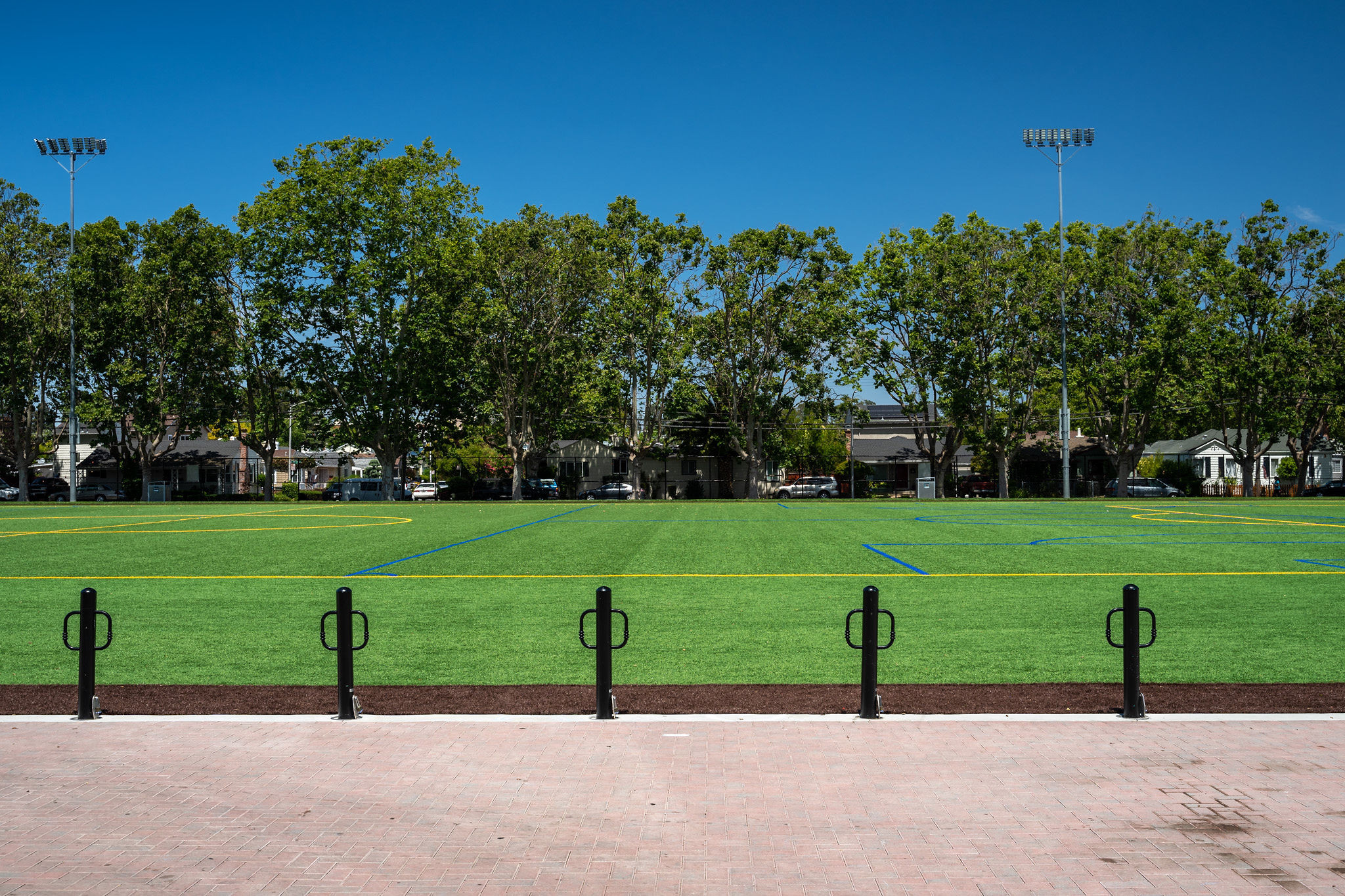 Football field in San Mateo.