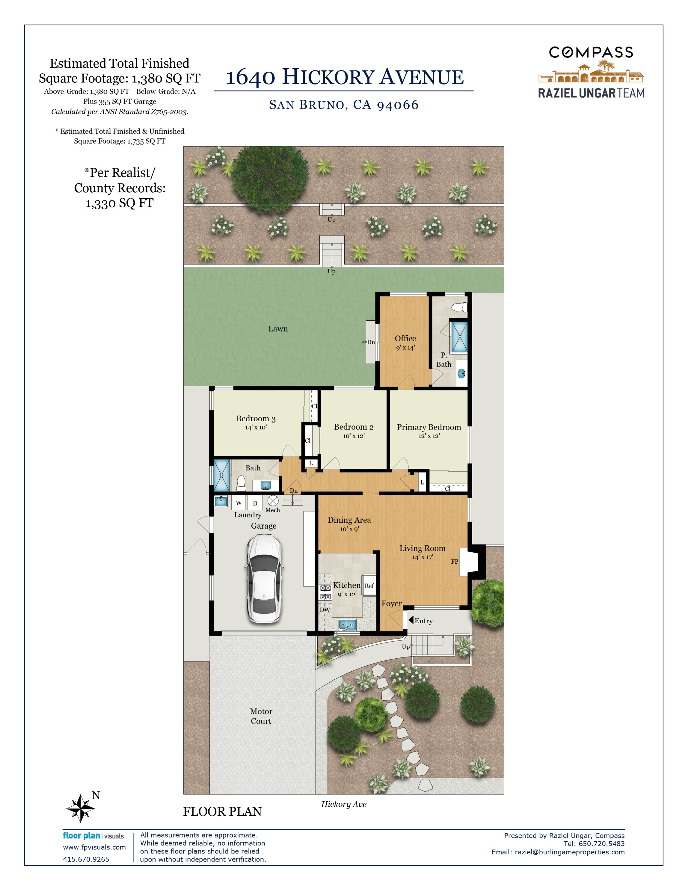 1640 Hickory Ave floor plan motor court