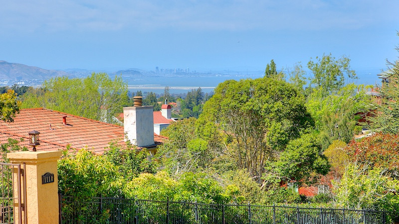 Tobin Clark Estate and view of the bay.