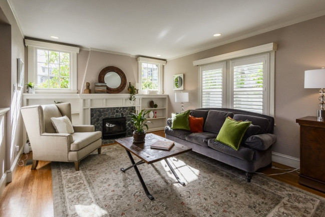 10 Peninsula Avenue Living Room Couch in Lyon Hoag Neighborhood in Burlingame.
