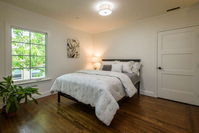 1428 Carlos Avenue Bedroom Wood Floor in Easton Addition Neighborhood in Burlingame.