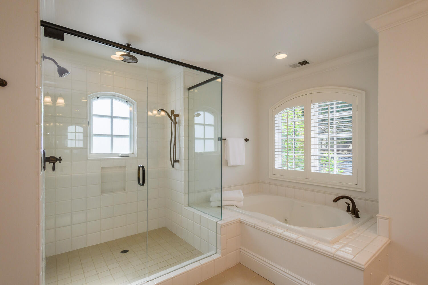 1535 Vancouver Avenue Glass Enclosed Shower in Easton Addition Area in Burlingame.