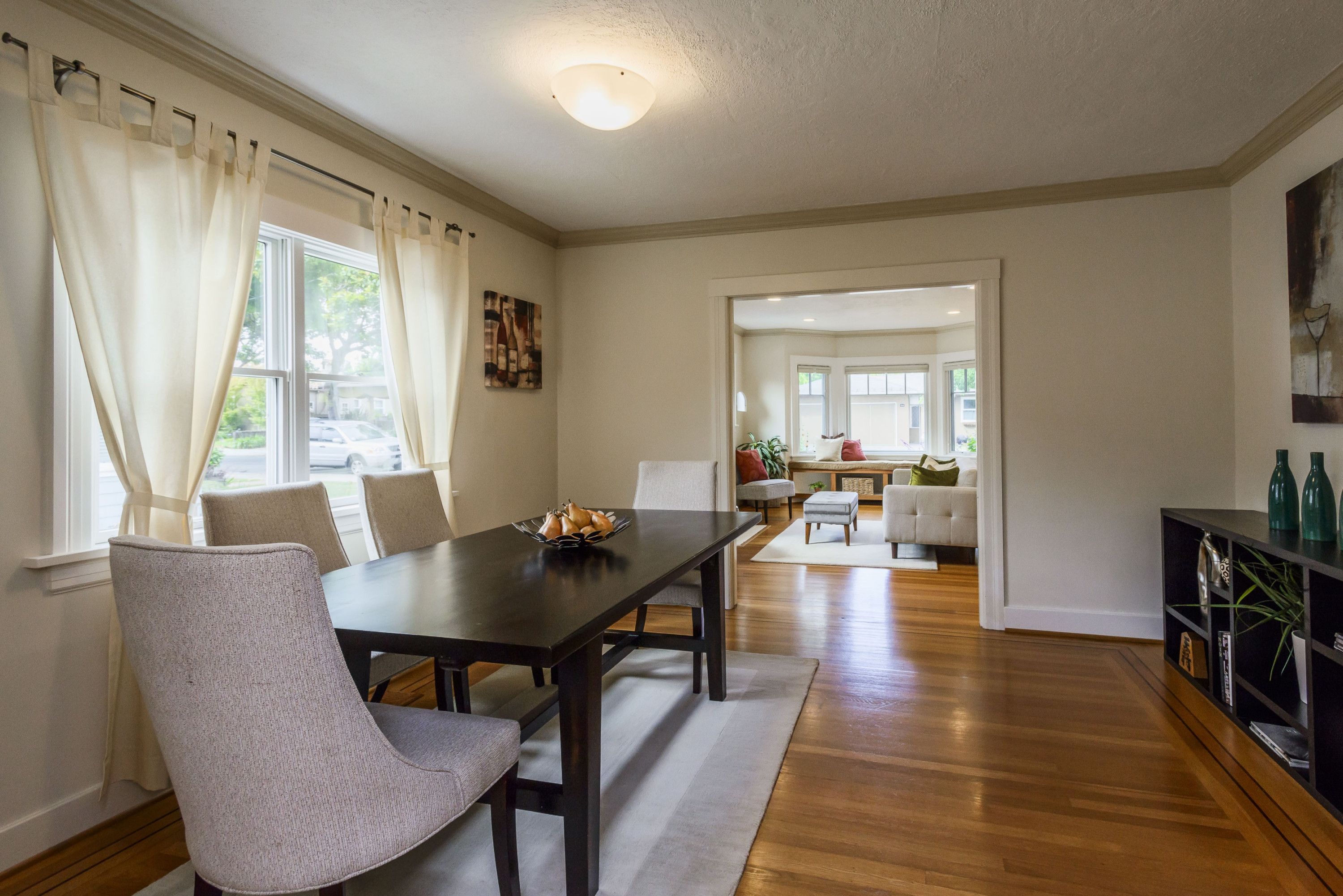 224 Channing Road Dining Area Dome Light in Lyon Hoag Neighborhood in Burlingame..