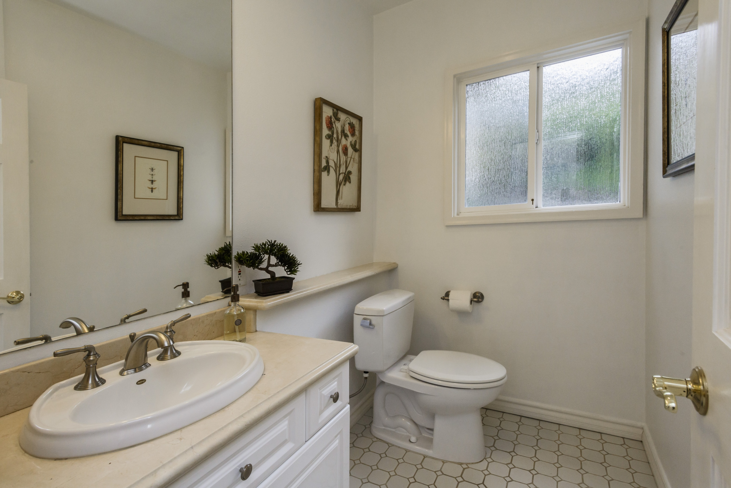 2930 Adeline Drive Bathroom Mirror in Burlingame Hills Neighborhood in Burlingame.