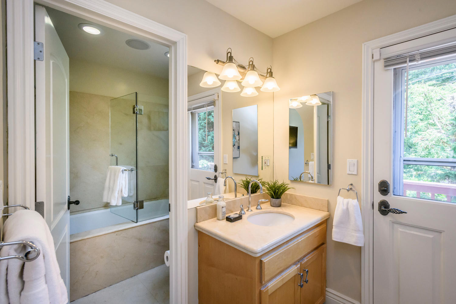 3931 Wilshire Avenue Bathroom Mirrors in San Mateo Knolls Neighborhood in San Mateo.