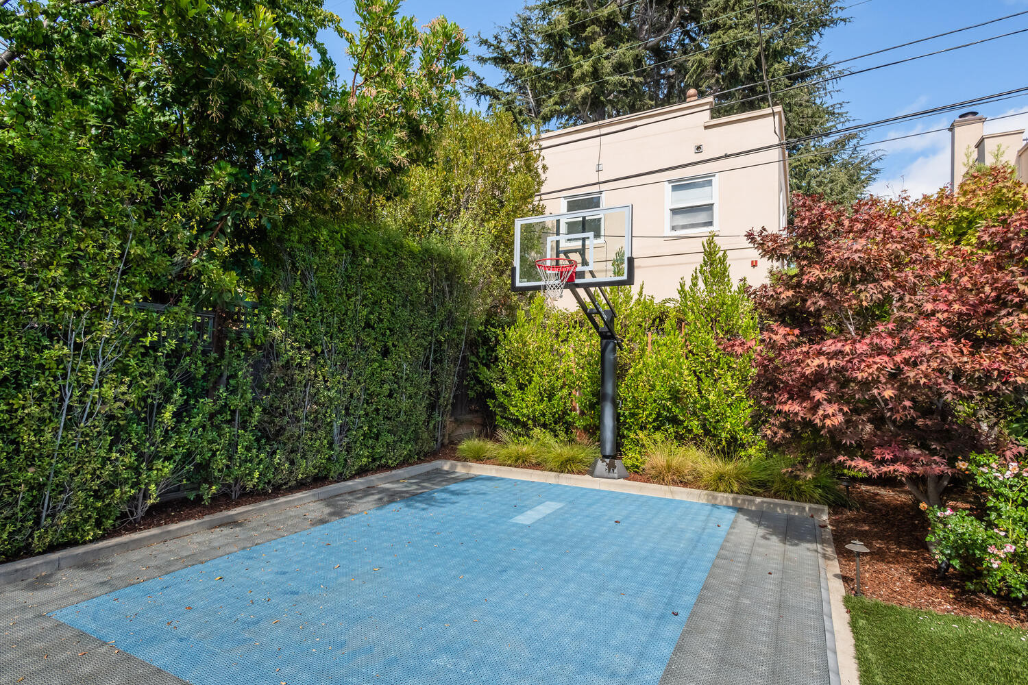 615 Harvard Basketball Hoop in Baywood area in San Mateo.