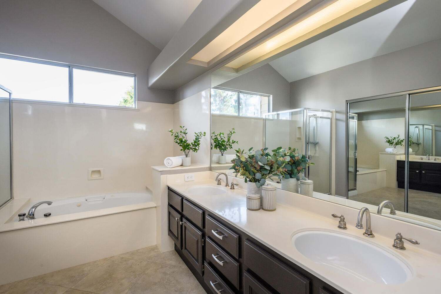 Double vanity in Lighthouse Cove area in Redwood Shores.