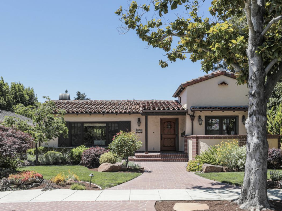 Spanish style home in Highschool Acres area in Redwood City.