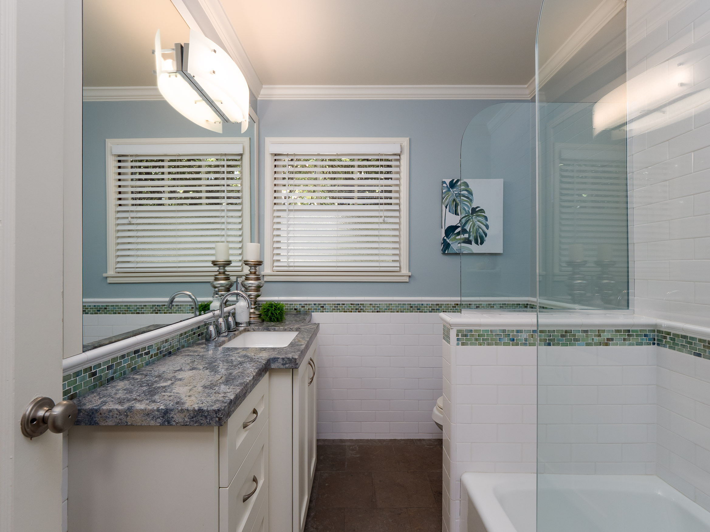 2024 Eaton Avenue Bathroom Mirror Light in White Oaks Neighborhood in San Carlos.